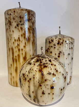 Conjunto 3 velas castanho 2