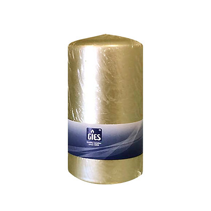 PACK 10 PILAR CANDLE 150X68MM GOLD