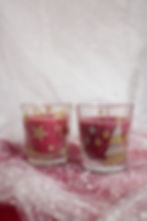 Vela Perfumada com detalhes de Natal
