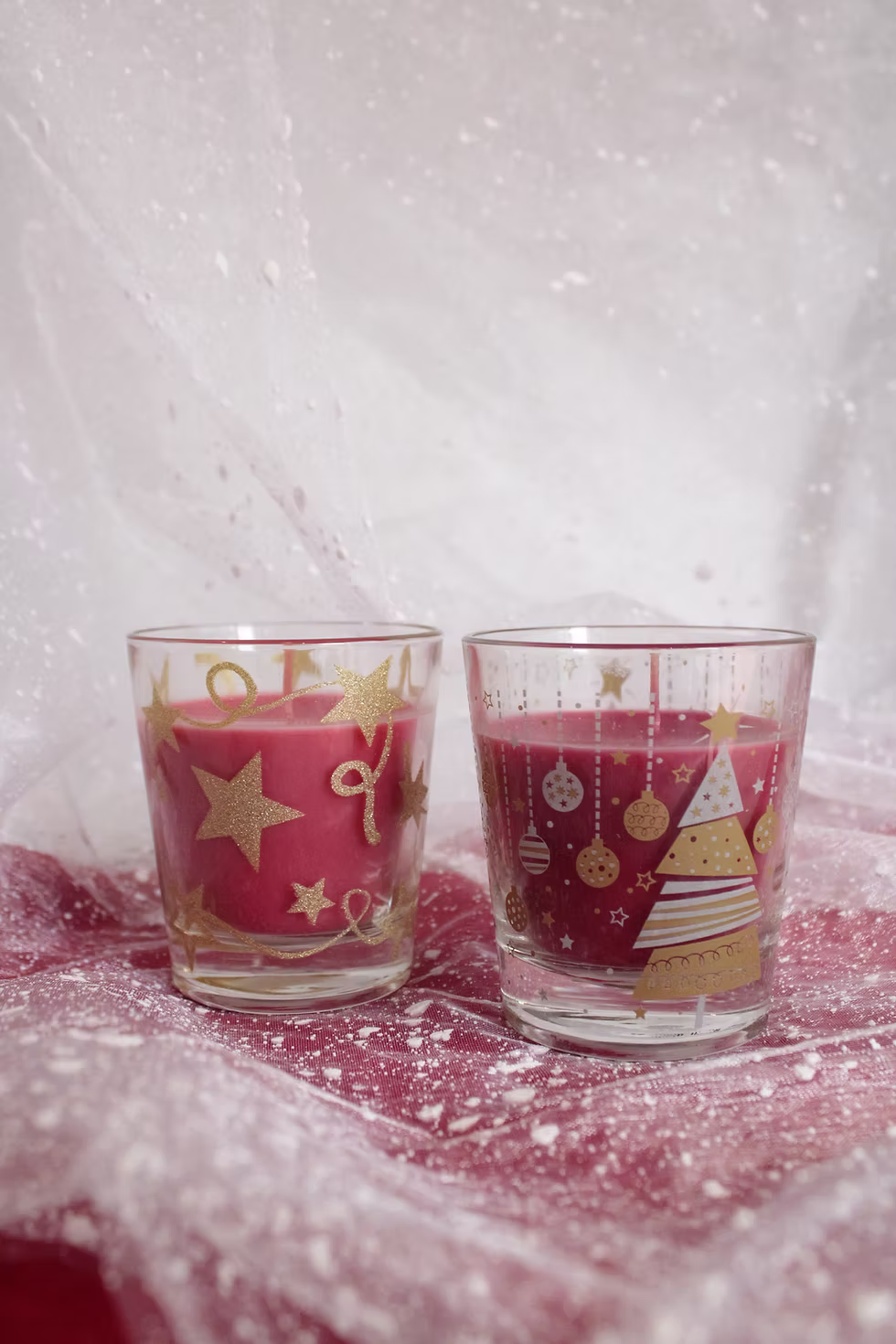Vela Perfumada com detalhes de Natal
