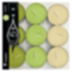 Colorful apple-scented tea-lights (45 units)