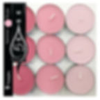 Colorful tea-lights with red fruit aroma (45 units)