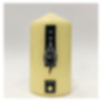 58X120mm Scented Colored Pillars with Vanilla Scent (10 pcs)