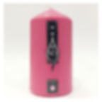 Scented colored pillars 58X120mm with red fruit aroma (10 units)