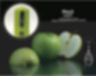58X120mm scented colored pillars with apple scent (10 pcs)